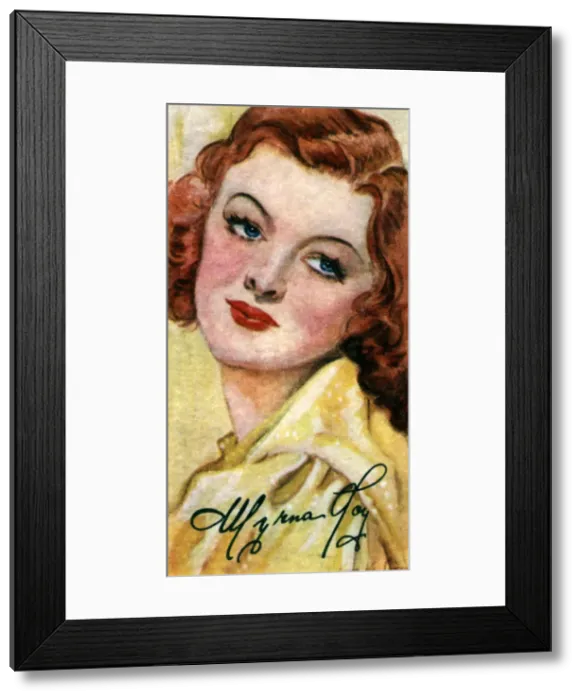 Framed Print : Myrna Loy, (1905-1993), American motion picture actress, 20th century Framed Print : Myrna Loy, (1905-1993), American motion picture actress, 20th century