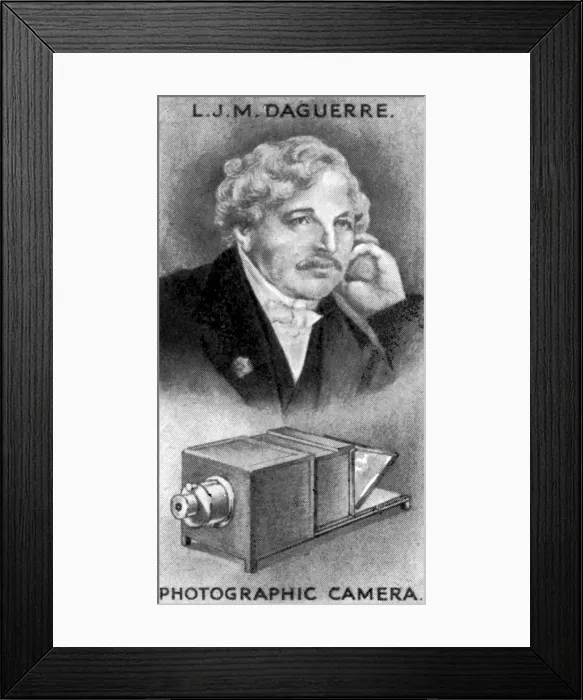 Framed Print : Louis-Jacques-Mande Daguerre, French artist and chemist, (c1924) Framed Print : Louis-Jacques-Mande Daguerre, French artist and chemist, (c1924)
