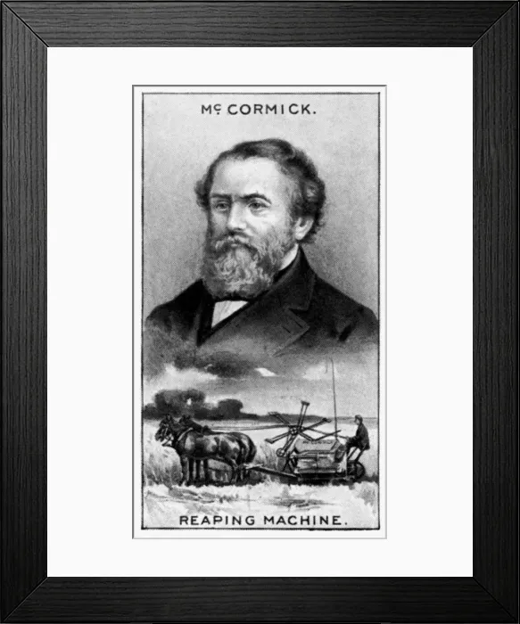 Framed Print : Cyrus Hall McCormick, Irish American farmer, inventor, businessman, and marketer, (c1924) Framed Print : Cyrus Hall McCormick, Irish American farmer, inventor, businessman, and marketer, (c1924)