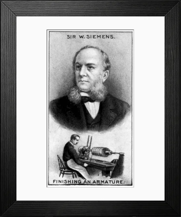 Framed Print : Karl Wilhelm Siemens, German engineer and pioneer of electrical power, (c1924) Framed Print : Karl Wilhelm Siemens, German engineer and pioneer of electrical power, (c1924)