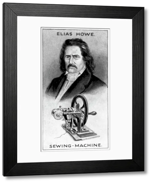 Framed Print : Elias Howe, American sewing machine pioneer, (c1924) Framed Print : Elias Howe, American sewing machine pioneer, (c1924)