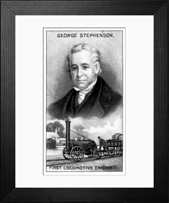 Framed Print : George Stephenson, English mechanical engineer, (c1924) Framed Print : George Stephenson, English mechanical engineer, (c1924)
