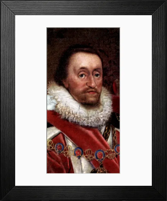 Framed Print : James VI of Scotland, James I of England and Ireland Framed Print : James VI of Scotland, James I of England and Ireland