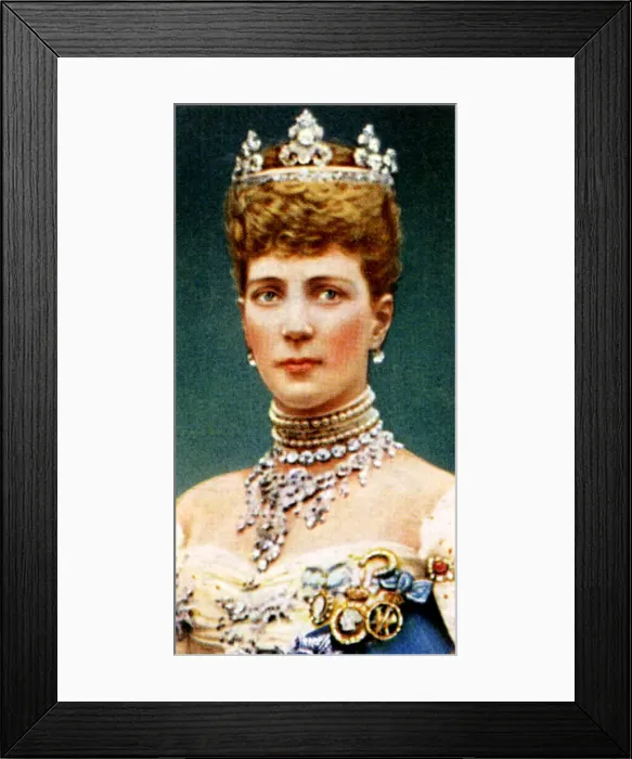 Framed Print : Alexandra of Denmark, late 19th century Framed Print : Alexandra of Denmark, late 19th century