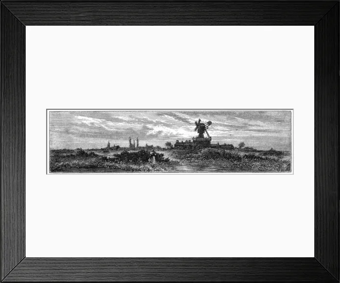 Framed Print : Windmill on Wimbledon Common, 1880. Artist: Robert Taylor Pritchett Framed Print : Windmill on Wimbledon Common, 1880. Artist: Robert Taylor Pritchett