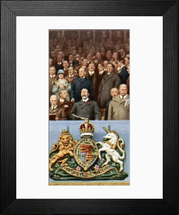 Framed Print : King George V at the Cup Final, Wembley, April 23rd, 1927, (c1935) Framed Print : King George V at the Cup Final, Wembley, April 23rd, 1927, (c1935)