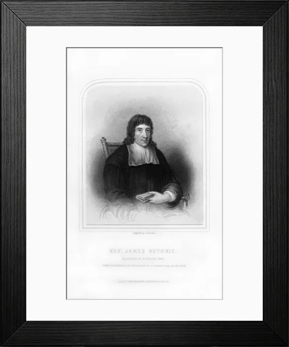 Framed Print : Reverend James Guthrie, Minister of Stirling, 1661, (1870). Artist:s Freeman Framed Print : Reverend James Guthrie, Minister of Stirling, 1661, (1870). Artist:s Freeman