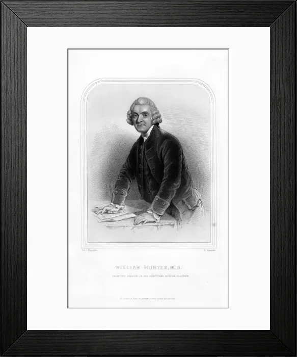 Framed Print : Dr William Hunter, Scottish anatomist and obstetrician, (1870). Artist:s Freeman Framed Print : Dr William Hunter, Scottish anatomist and obstetrician, (1870). Artist:s Freeman