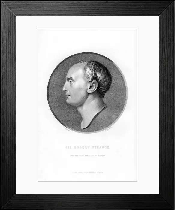 Framed Print : Sir Robert Strange, Scottish artist, (1870). Artist:s Freeman