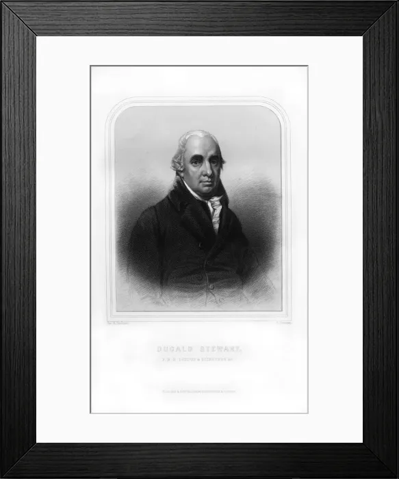 Framed Print : Dugald Stewart, Scottish philosopher, (1870). Artist:s Freeman Framed Print : Dugald Stewart, Scottish philosopher, (1870). Artist:s Freeman