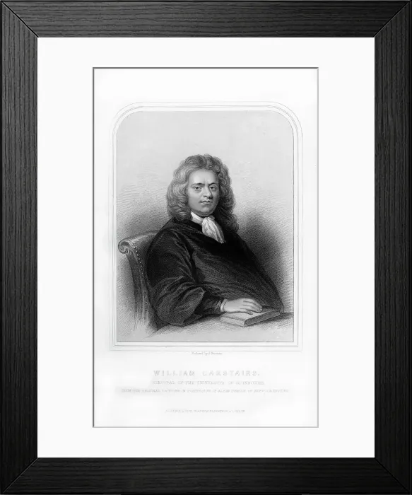 Framed Print : William Carstares, Scottish clergyman, (1870). Artist:s Freeman Framed Print : William Carstares, Scottish clergyman, (1870). Artist:s Freeman