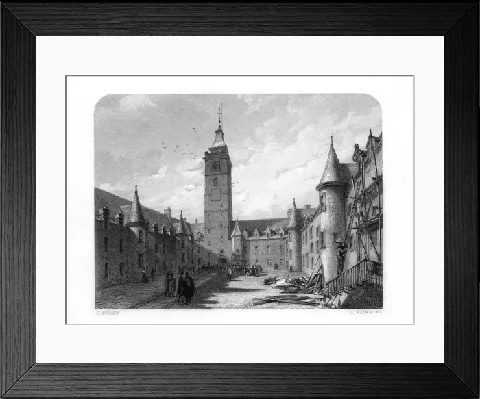 Framed Print : The inner court of the University of Glasgow, Scotland, 1870. Artist: T Flemming Framed Print : The inner court of the University of Glasgow, Scotland, 1870. Artist: T Flemming