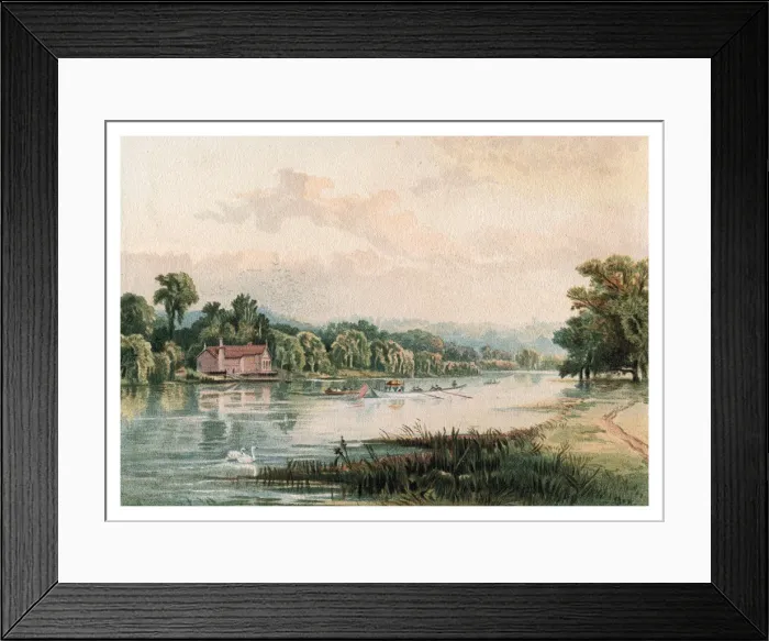 Framed Print : Lake at Virginia Water, 1880 Framed Print : Lake at Virginia Water, 1880