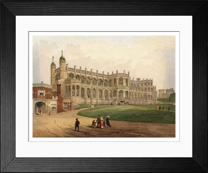 Framed Print : St Georges Chapel, 1880 Framed Print : St Georges Chapel, 1880