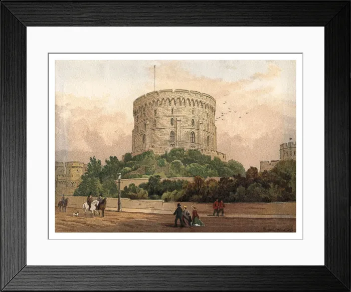 Framed Print : Round Tower, Windsor, 1880 Framed Print : Round Tower, Windsor, 1880