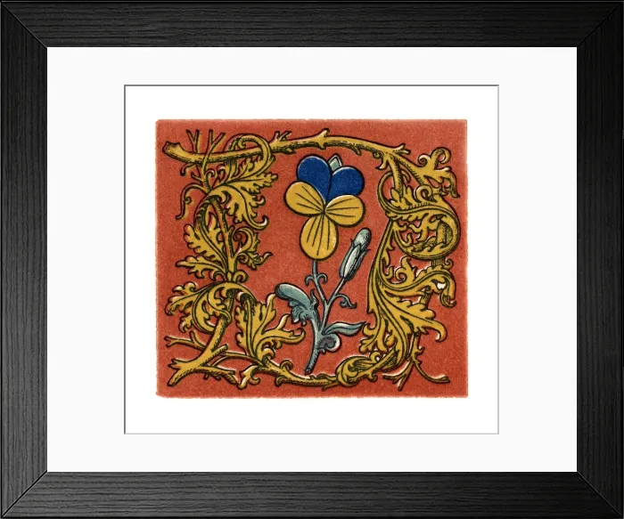 Framed Print : Initial letter D, second half of the fifteenth century, (1843). Artist: Henry Shaw Framed Print : Initial letter D, second half of the fifteenth century, (1843). Artist: Henry Shaw