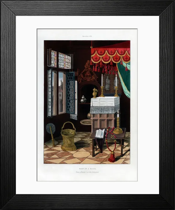 Framed Print : Religious utensils, c1520, (1843). Artist: Henry Shaw Framed Print : Religious utensils, c1520, (1843). Artist: Henry Shaw
