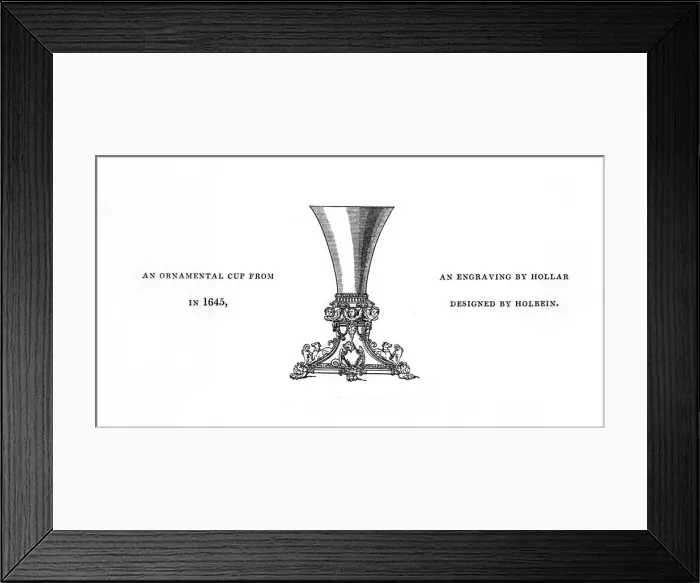 Framed Print : Ornamental cup, 1645, (1843). Artist: Henry Shaw Framed Print : Ornamental cup, 1645, (1843). Artist: Henry Shaw