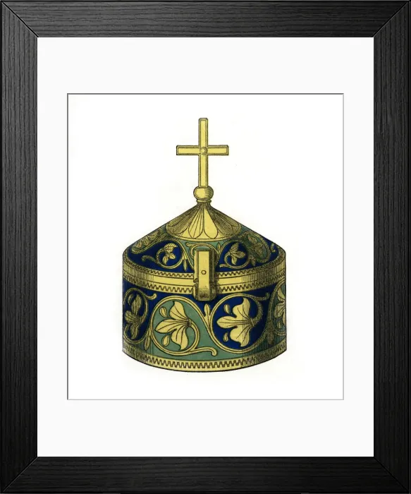 Framed Print : Pyx, 12th century, (1843). Artist: Henry Shaw Framed Print : Pyx, 12th century, (1843). Artist: Henry Shaw