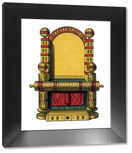Throne of state, 9th century, (1843). Artist: Henry Shaw