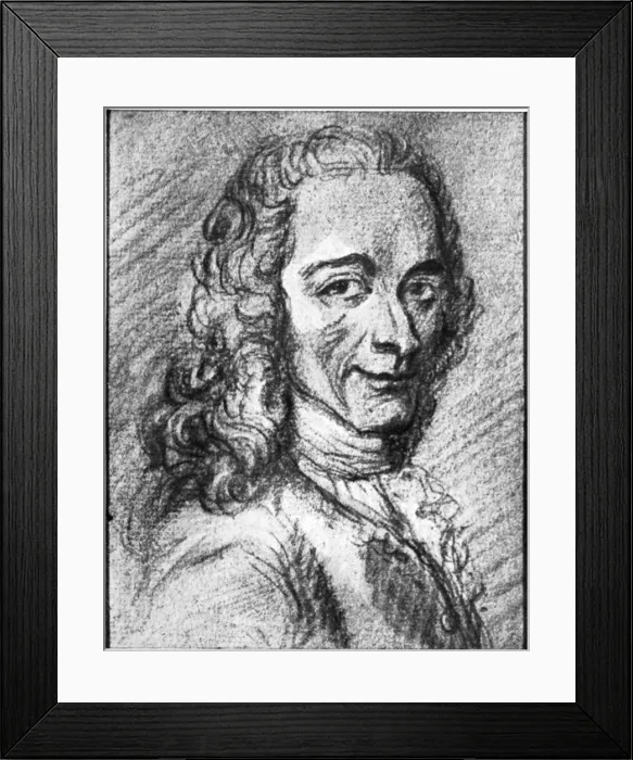 Framed Print : Voltaire, French Enlightenment writer, essayist, deist and philosopher, 18th century Framed Print : Voltaire, French Enlightenment writer, essayist, deist and philosopher, 18th century