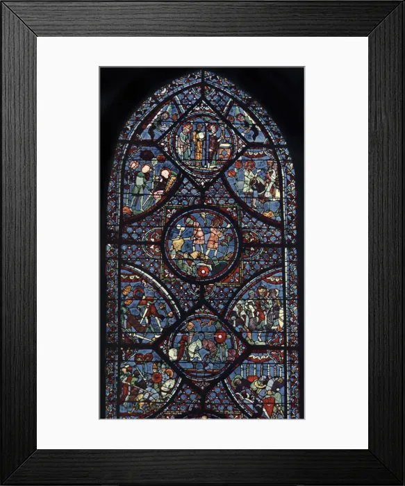 Framed Print : Charlemagne Window, Cathedral of Chartres, France, c1225 Framed Print : Charlemagne Window, Cathedral of Chartres, France, c1225