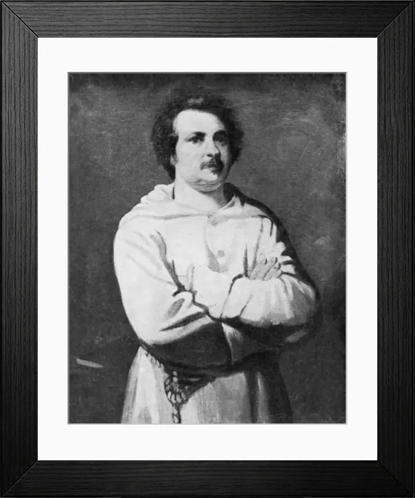 Framed Print : Honore de Balzac, French novelist and literary critic Framed Print : Honore de Balzac, French novelist and literary critic