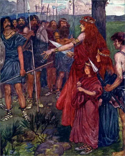 Will you follow me, men?, c61 AD, (1905). Artist: As Forrest
