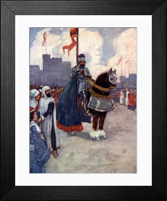 Framed Print : Richard went away to Palestine, 1190, (1905). Artist: As Forrest Framed Print : Richard went away to Palestine, 1190, (1905). Artist: As Forrest