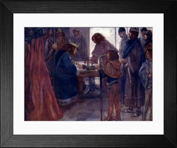 Framed Print : The Great Charter was sealed with the Kings seal, 1215, (1905). Artist: As Forrest Framed Print : The Great Charter was sealed with the Kings seal, 1215, (1905). Artist: As Forrest
