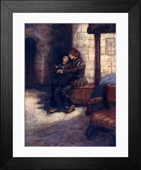 Framed Print : The days seemed very long and dreary to the two little boys, c1483, (1905). Artist: As Forrest Framed Print : The days seemed very long and dreary to the two little boys, c1483, (1905). Artist: As Forrest