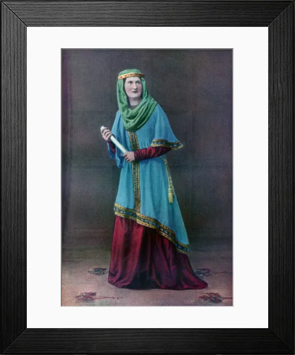 Framed Print : Saxon lady, (1910)