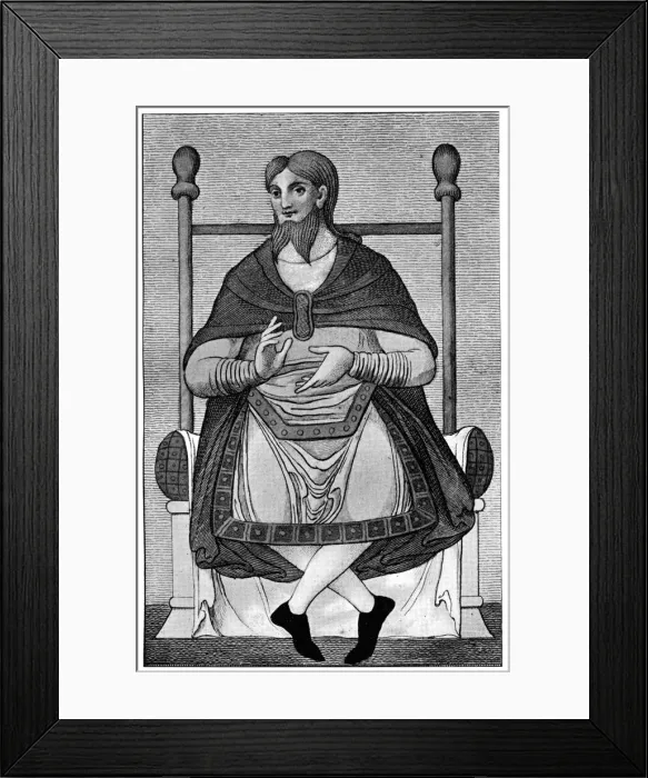 Framed Print : The Saxon bifid beard, (1910) Framed Print : The Saxon bifid beard, (1910)