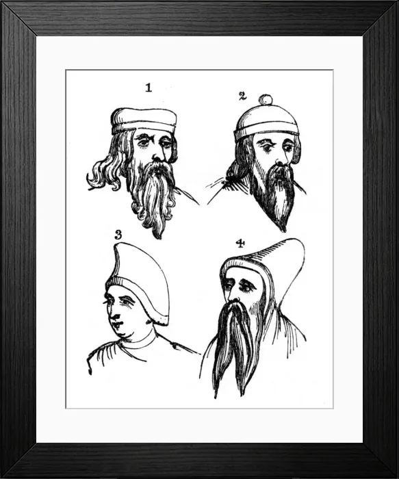 Framed Print : Norman head coverings, (1910) Framed Print : Norman head coverings, (1910)