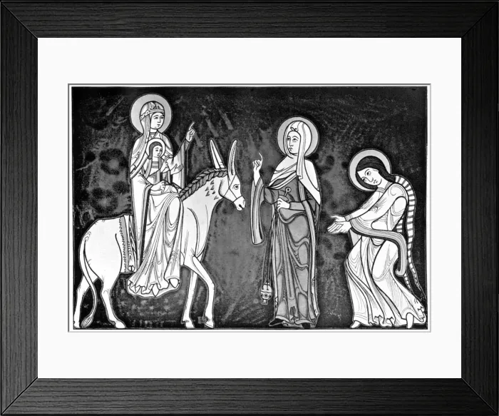 Framed Print : Virgin and child wearing Norman costume, (1910) Framed Print : Virgin and child wearing Norman costume, (1910)
