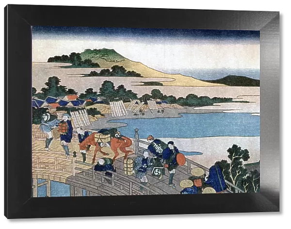 Fukui Bridge, Province of Echizen, c1785-1849. Artist: Hokusai