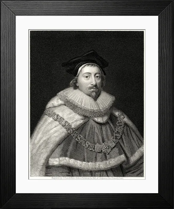 Framed Print : Sir Edward Coke, Recorder of London, 19th century. Artist: J Posselwhite Framed Print : Sir Edward Coke, Recorder of London, 19th century. Artist: J Posselwhite