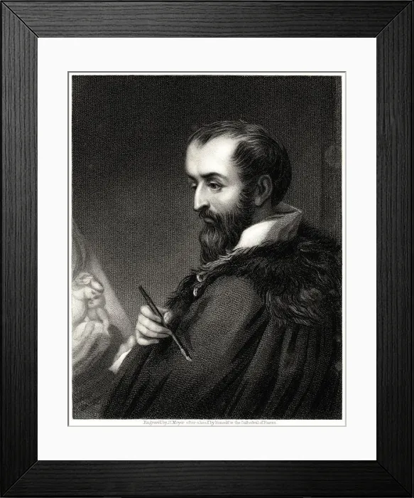 Framed Print : Correggio, 19th century. Artist: Henry Meyer Framed Print : Correggio, 19th century. Artist: Henry Meyer