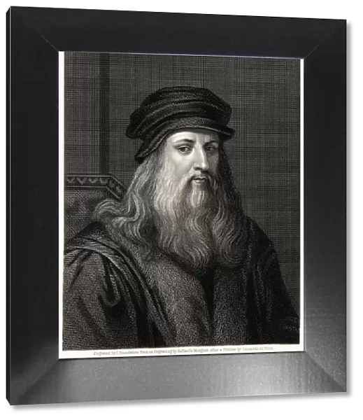 Leonardo da Vinci, 19th century. Artist: James Posselwhite