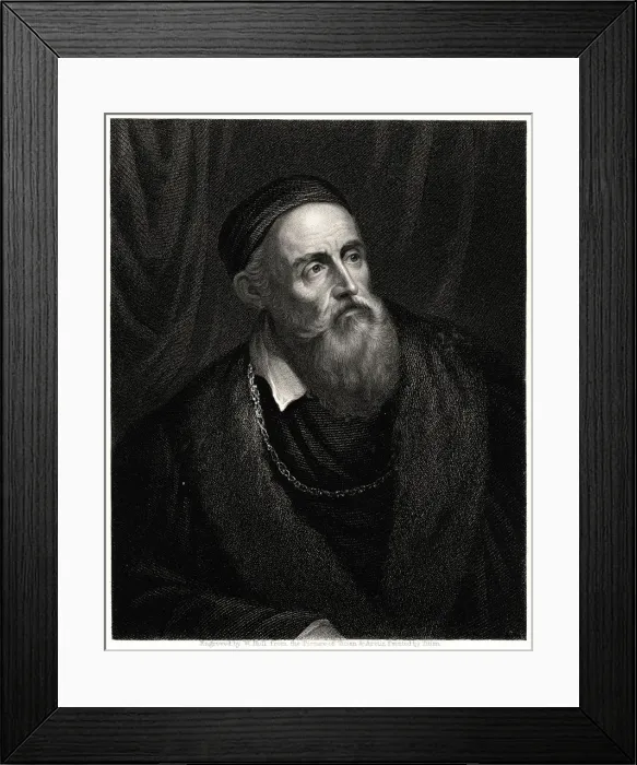 Framed Print : Titian, 19th century. Artist: William Holl Framed Print : Titian, 19th century. Artist: William Holl