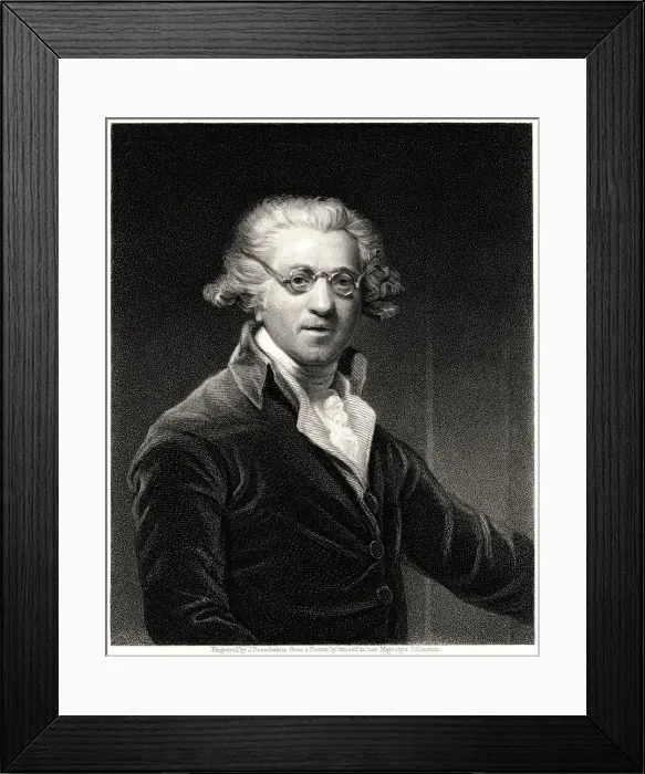 Framed Print : Sir Joshua Reynolds, 19th century. Artist: James Posselwhite Framed Print : Sir Joshua Reynolds, 19th century. Artist: James Posselwhite