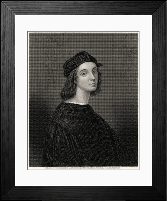 Framed Print : Raffaelle, 19th century. Artist: J Thomson Framed Print : Raffaelle, 19th century. Artist: J Thomson