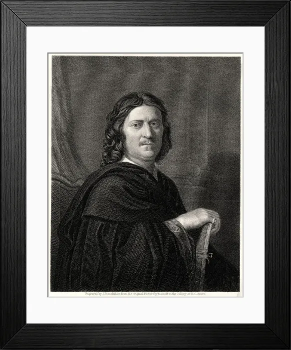 Framed Print : Poussin, 19th century. Artist: James Posselwhite Framed Print : Poussin, 19th century. Artist: James Posselwhite