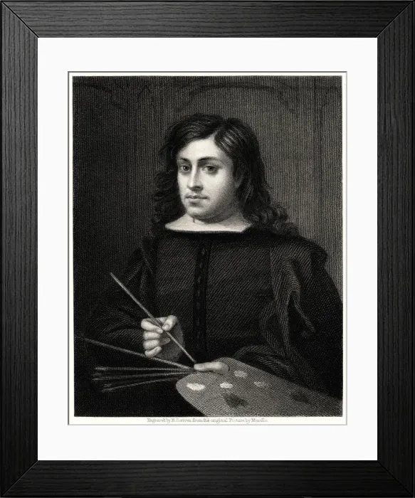 Framed Print : Murillo, 19th century. Artist: R Scriven Framed Print : Murillo, 19th century. Artist: R Scriven