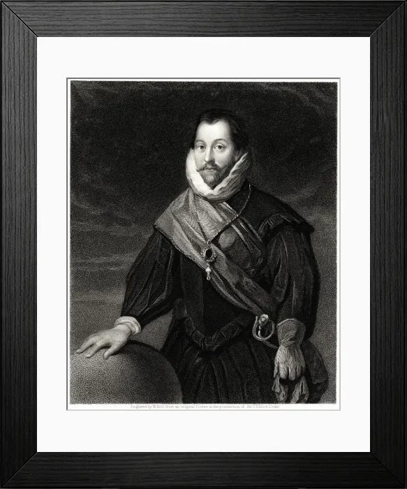 Framed Print : Drake, 19th century. Artist: William Holl Framed Print : Drake, 19th century. Artist: William Holl