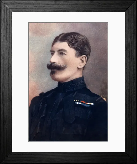 Framed Print : Major-General John Brabazon, commanding Imperial Yeomanry, South Africa, 1902. Artist: HW Barnett Framed Print : Major-General John Brabazon, commanding Imperial Yeomanry, South Africa, 1902. Artist: HW Barnett