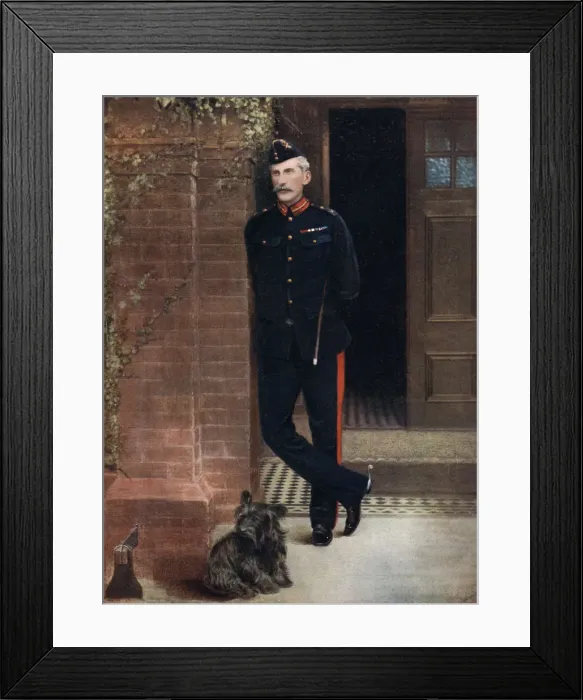 Framed Print : Lieutenant-General HJT Hildyard, Commanding 5th Division, South Africa, 1902. Artist: Knight