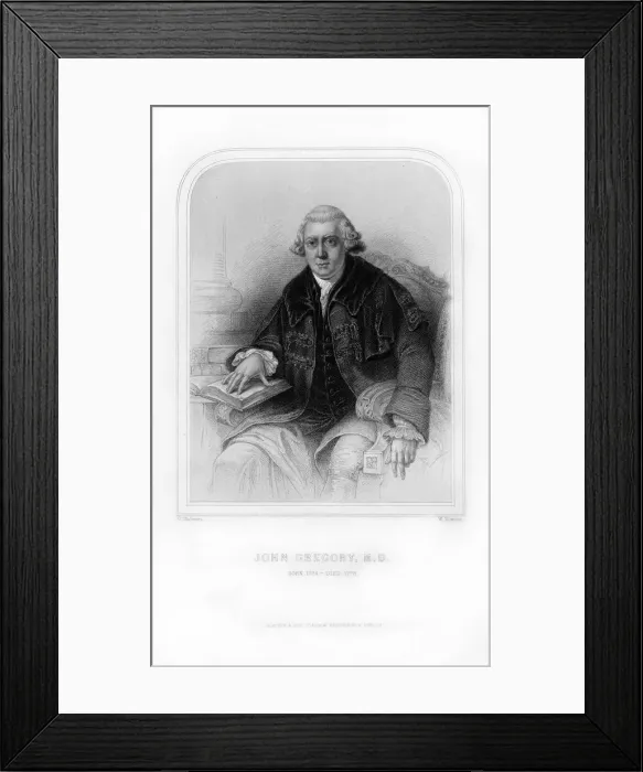 Framed Print : John Gregory, Scottish physician and philosopher, (1870). Artist: W Howison Framed Print : John Gregory, Scottish physician and philosopher, (1870). Artist: W Howison
