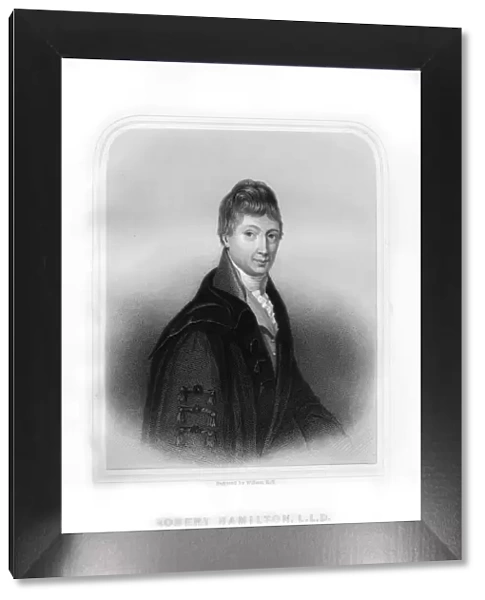 Robert Hamilton, Scottish economist and mathematician, (1870). Artist: William Holl