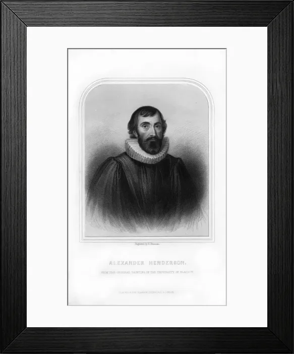 Framed Print : Alexander Henderson, Scottish theologian, (1870). Artist:s Freeman Framed Print : Alexander Henderson, Scottish theologian, (1870). Artist:s Freeman